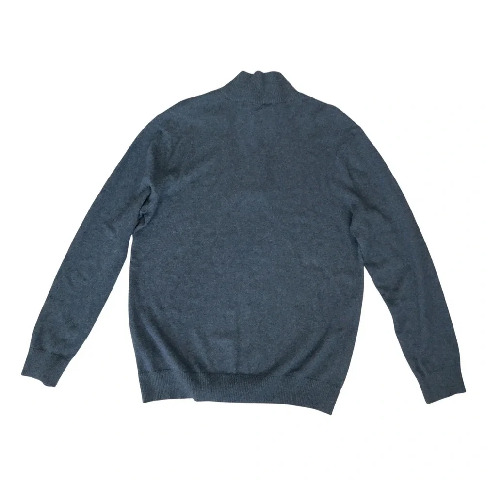 Hawker Rye Cotton Cashmere 1/4 Zip‎ Pullover Sweater SZ: Medium